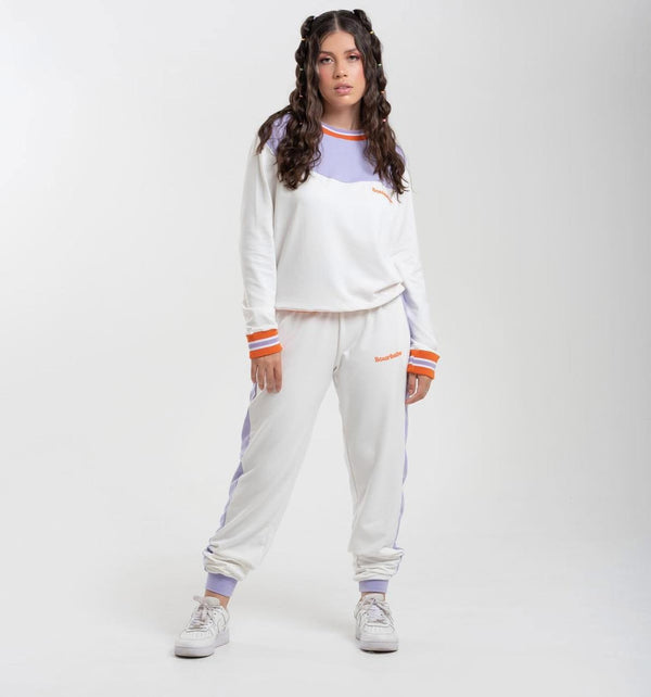 Pantalón Sudadera Blanco 100% Algodón - Flera Bloom