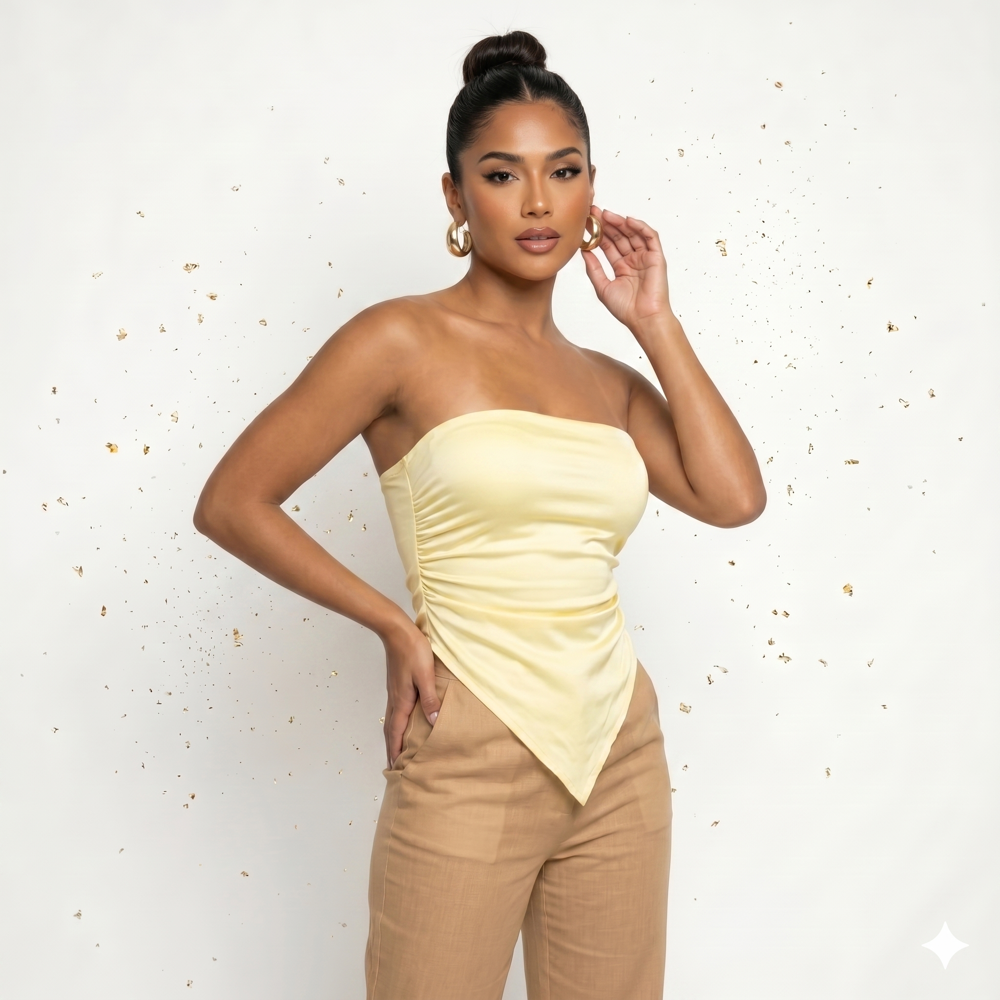 Blusa Tini Amarillo Pálido — Flera Bloom