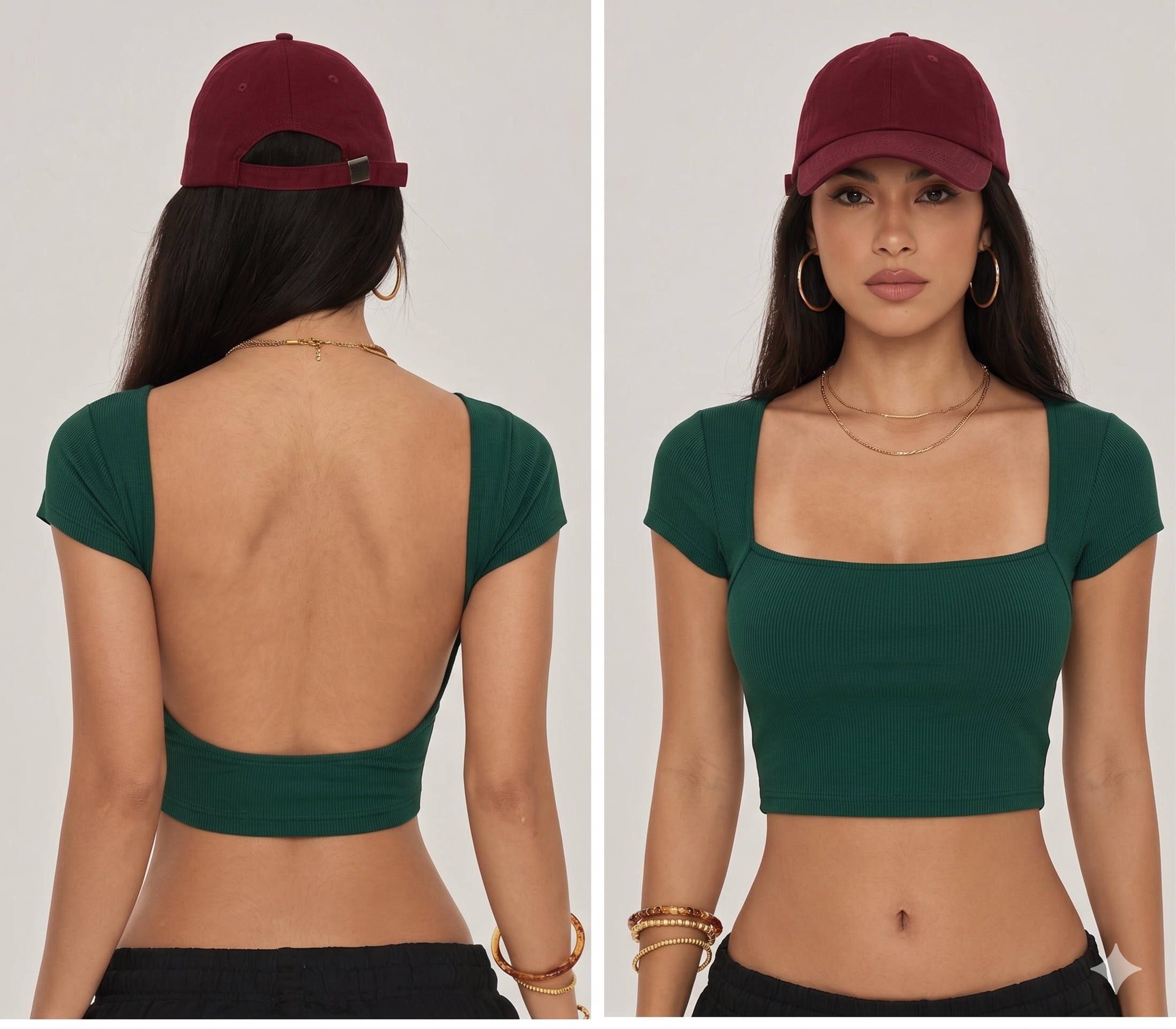 Crop Top Dubai Verde Botella