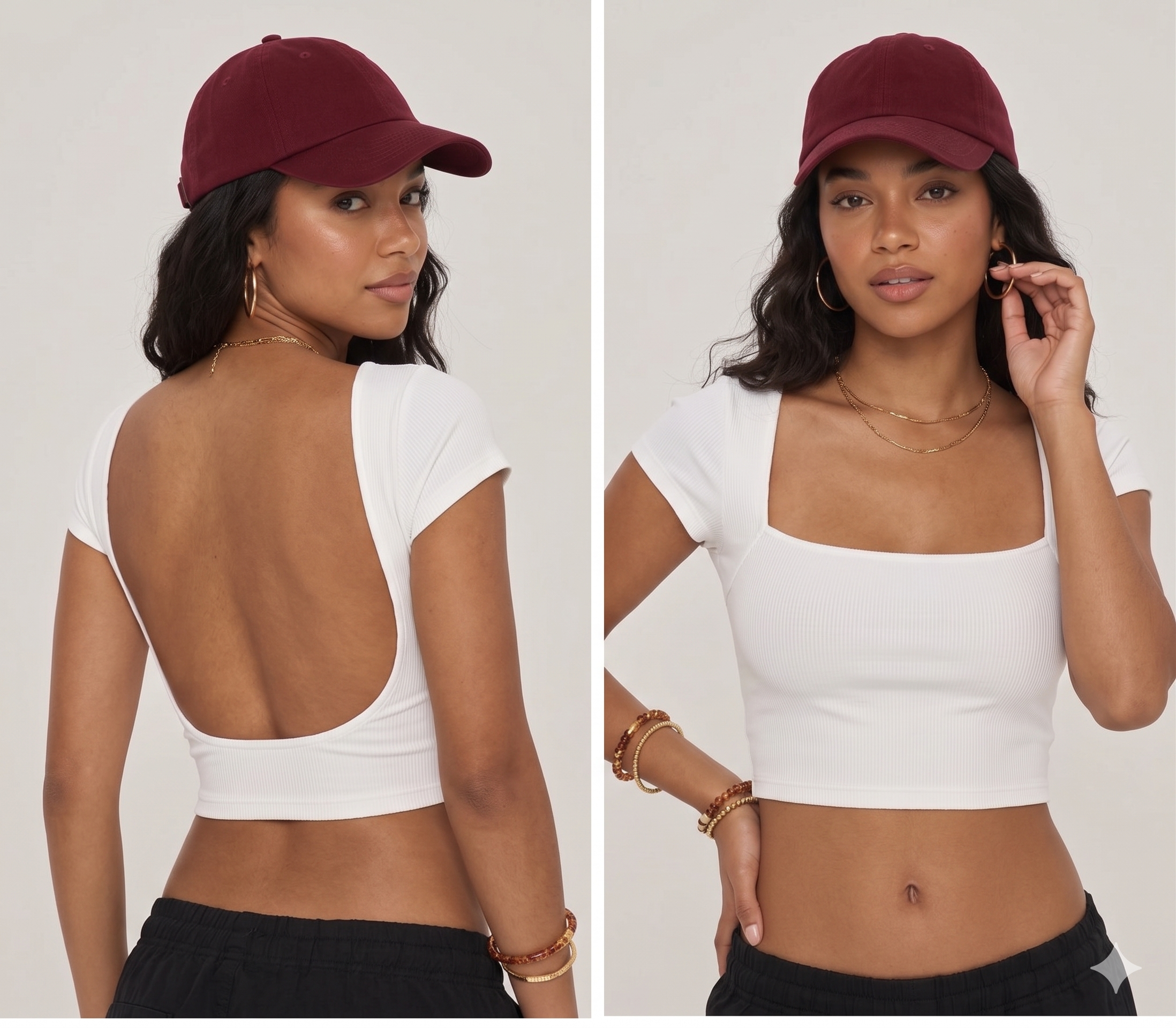 Crop Top Dubai Blanco